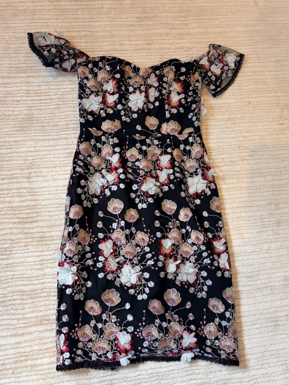 Dress the Population Black Garment with White Label Worn Once